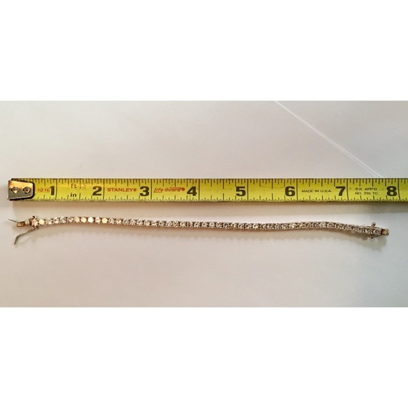 Sterling Silver Tennis Bracelet - Picture 5 of 7